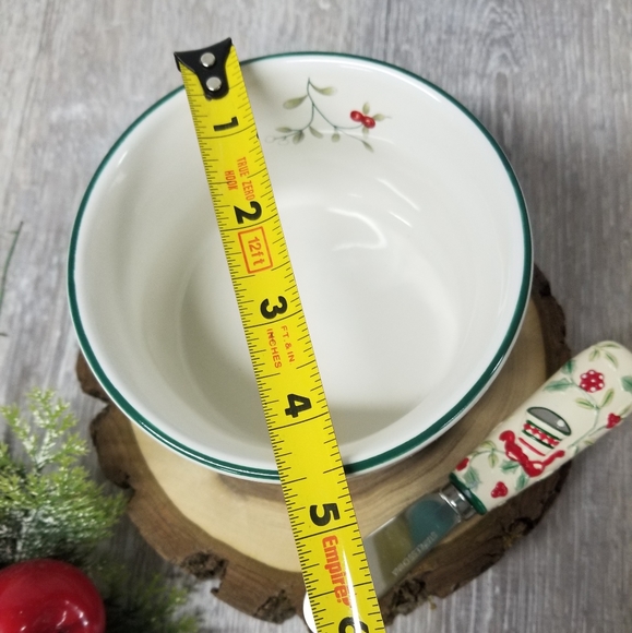 Pfaltzgraff winterberry dip bowl/ ramekin w/ spreader - Picture 7 of 9